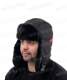 Шапка-ушанка &laquo;Умка&raquo; (нейлон, селигер красный)