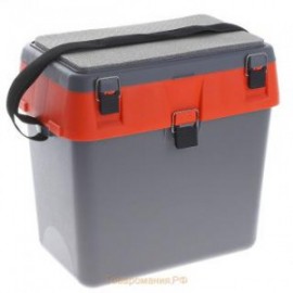 Ящик зимний №002 пласт. синий/серый