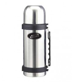 Термос Биосталь NY-1000-2 с узкой горловиной и ручкой, 1л (BIOSTAL)