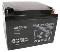 General Security GS 26-12 Аккумулятор12В, 26Ач (12v, 26Ah)