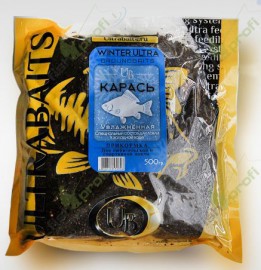 Прикормка увлажненная ULTRABAITS "WINTER ULTRA" Карась 500 гр.