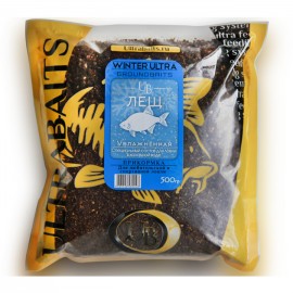 Прикормка увлажненная ULTRABAITS "WINTER ULTRA" Лещ 500 гр.